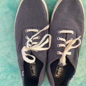 334F Keds Navy and White Striped Shoes